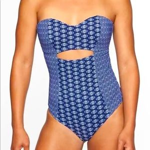 NWT Athleta Blue Tile Swimsuit